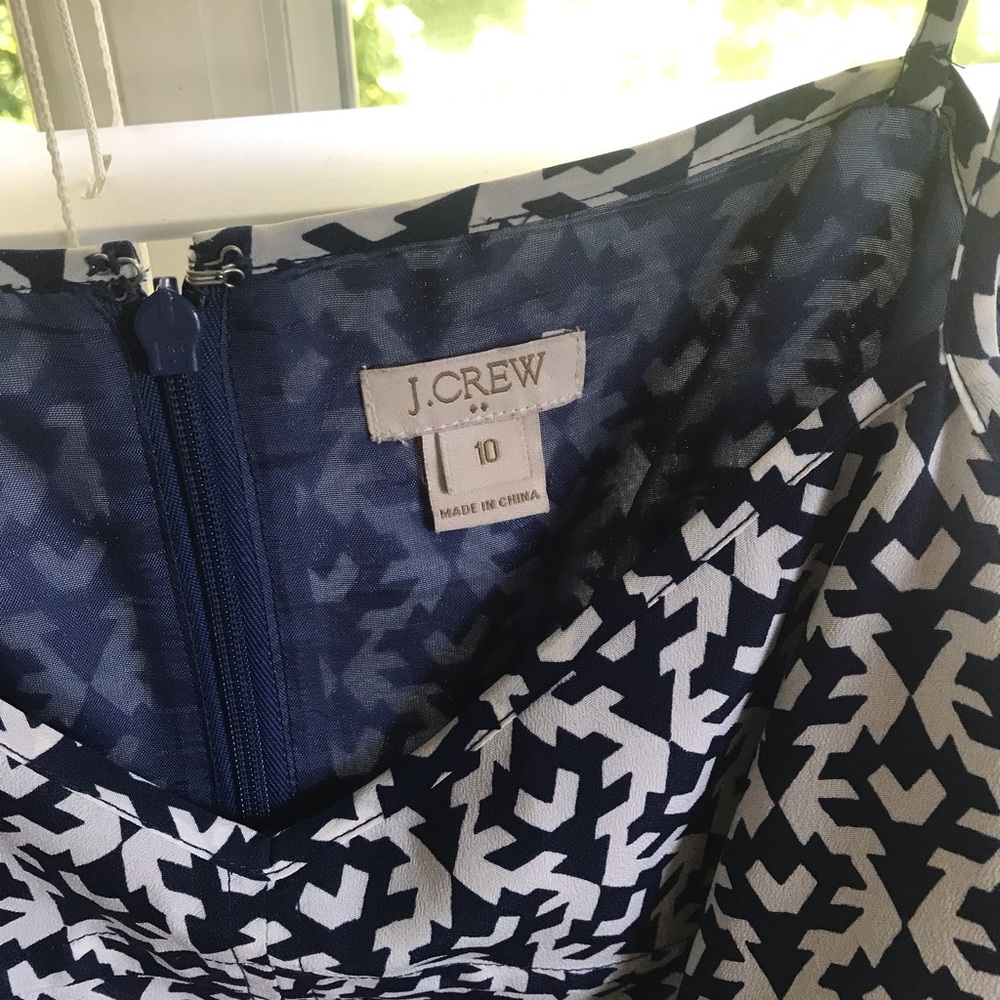 J. Crew Factory Cami Dress - Blue/White Pattern - Picture 4 of 6